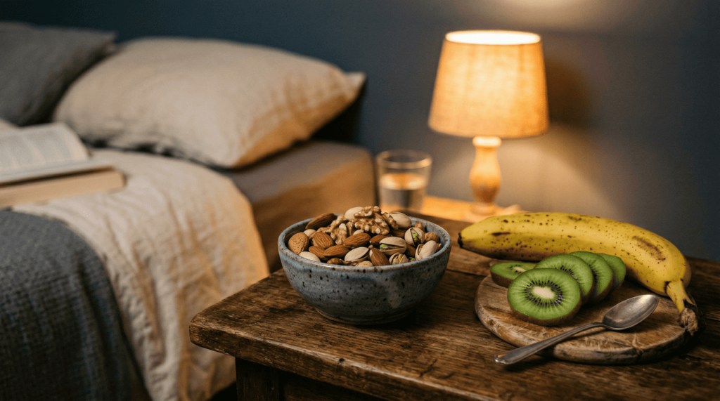 Quais frutas são recomendadas para comer antes de dormir?