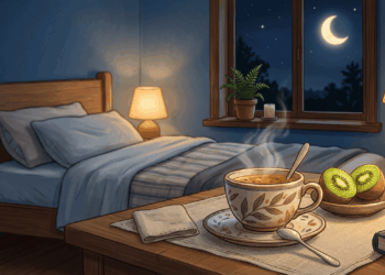 Um chá e uma fruta que melhoram a qualidade do sono mais do que evitar cafeína à noite