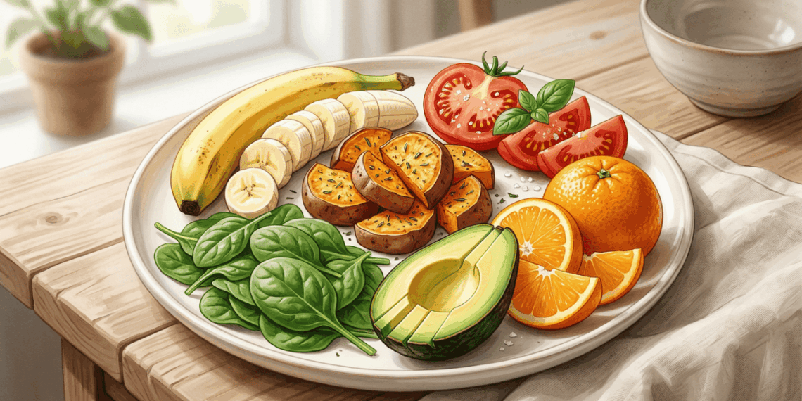 Como baixar a pressão arterial elevada com potássio e quais alimentos ajudam