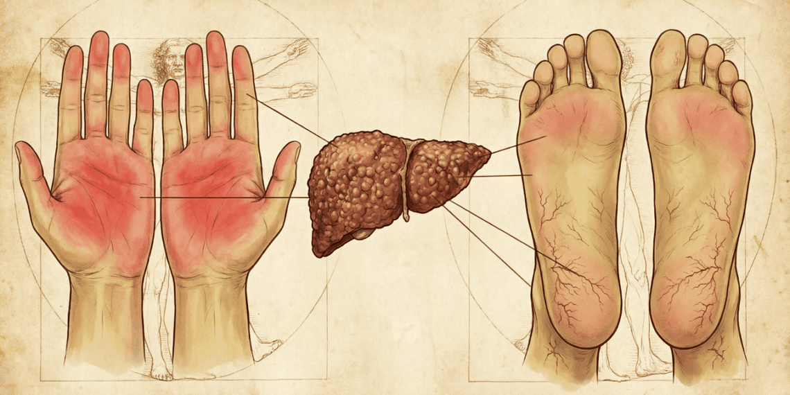 5 sintomas de doença hepática que só podem ser vistos nas mãos e nos pés