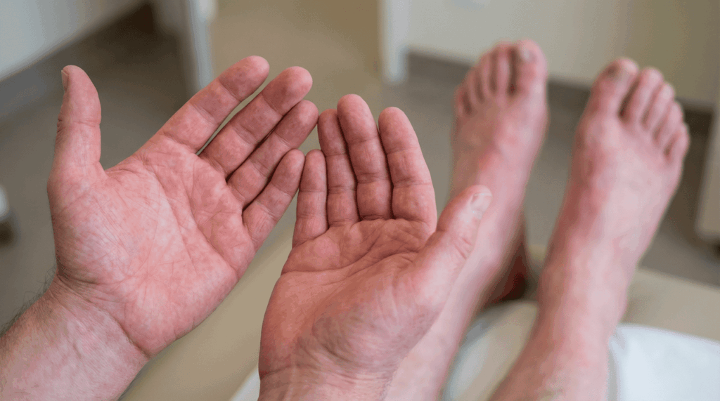 5 sintomas de doença hepática que só podem ser vistos nas mãos e nos pés