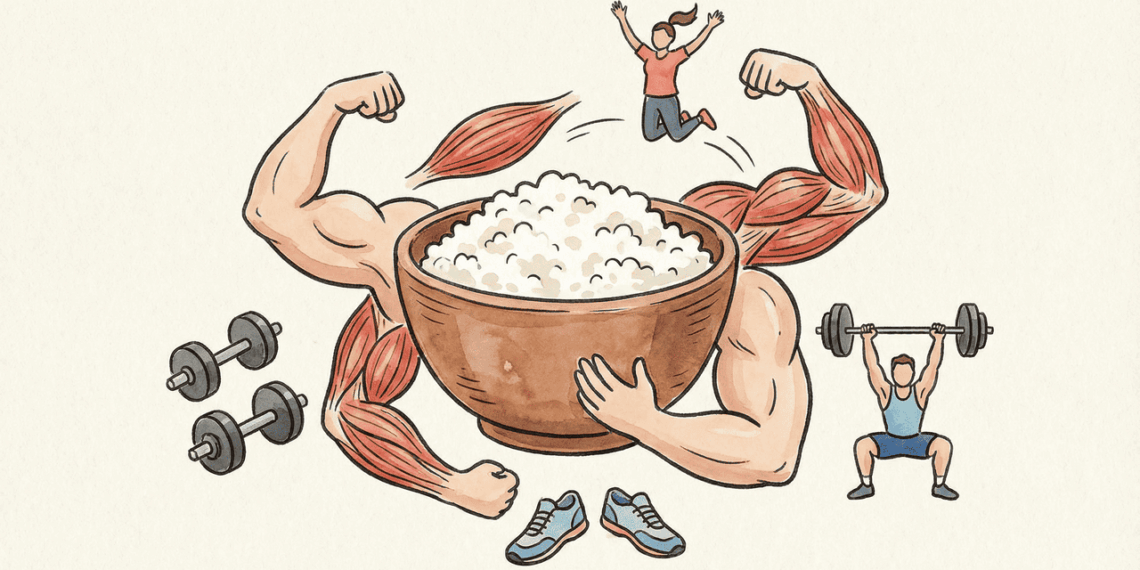 Qual é um alimento com baixo teor de gordura, mas rico em proteínas, que ajuda a construir massa muscular sem ganho de peso?