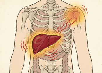 Onde dói quando o fígado está sobrecarregado?