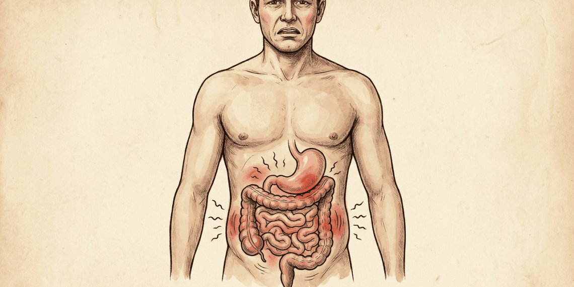 Por que os homens devem se atentar aos desconfortos na parte inferior do abdômen
