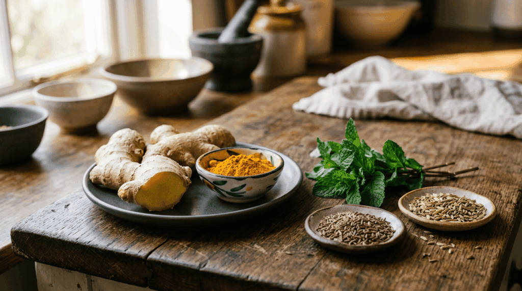 5 temperos comuns para o cuidado diário do estômago