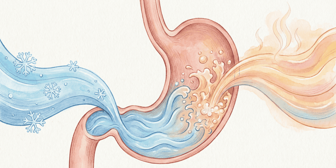 Beber água gelada ou água morna em jejum: qual favorece mais a digestão ao longo do dia?