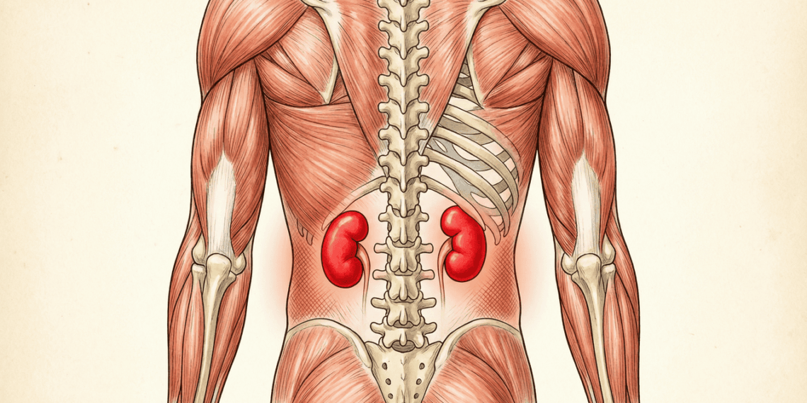 Onde dói quando o rim está com problema e por que muita gente confunde com dor nas costas