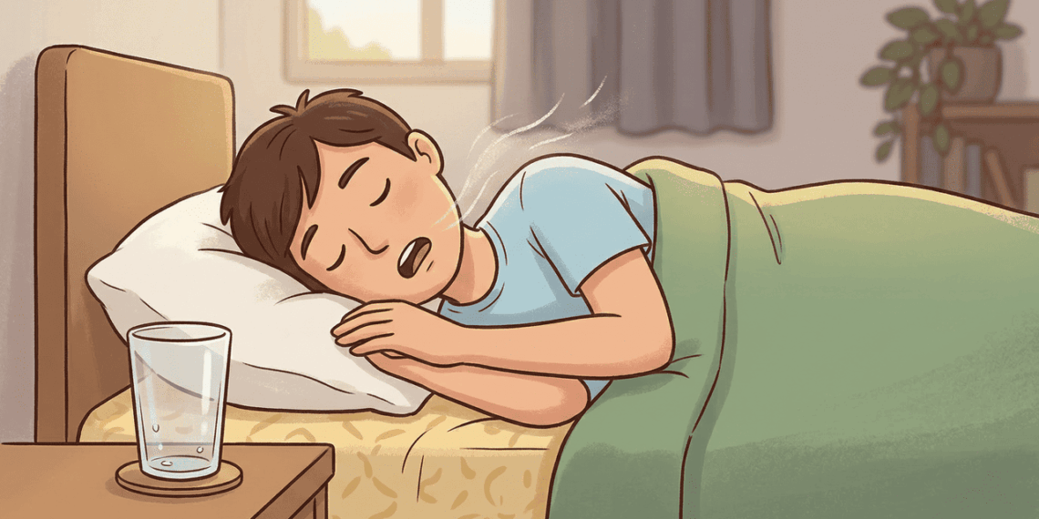 A boca seca ao acordar está de alguma forma ligada a uma função respiratória muito importante