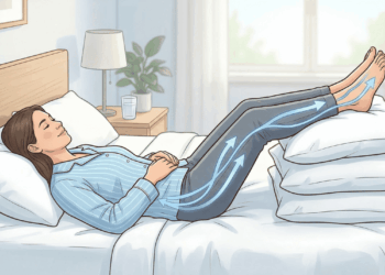 Por que levantar os pés antes de dormir faz diferença no inchaço das pernas