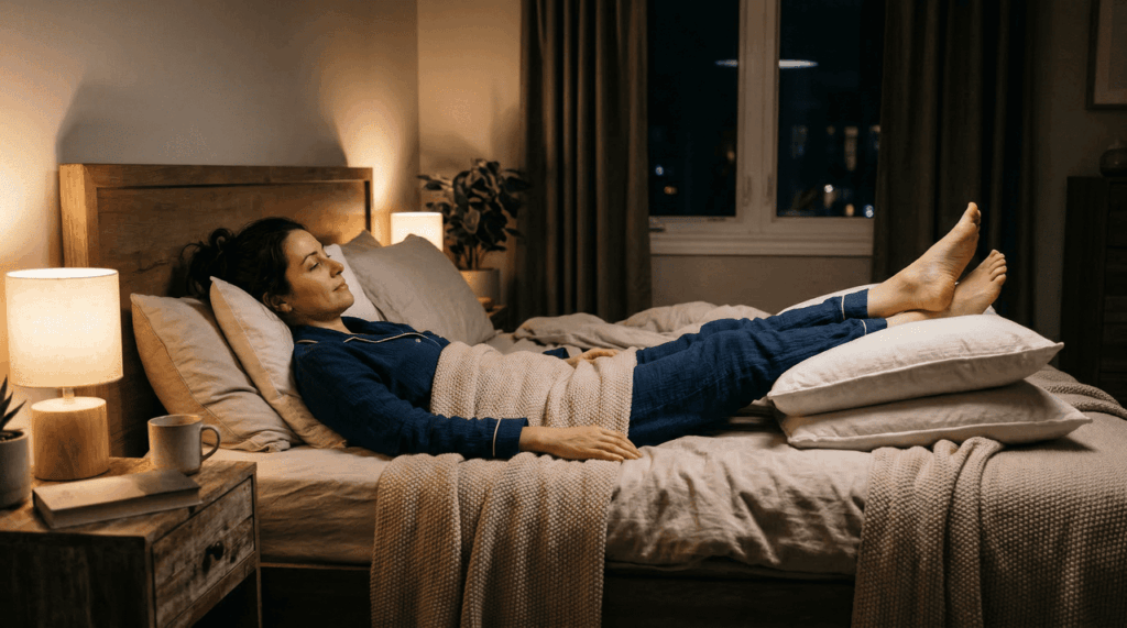 Por que levantar os pés antes de dormir faz diferença no inchaço das pernas