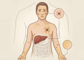 Gordura no fígado pode dar sinais na pele antes que muita gente perceba a gravidade