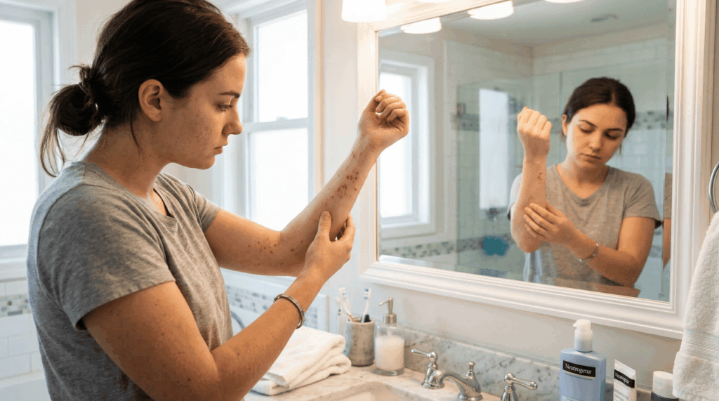 Gordura no fígado pode dar sinais na pele antes que muita gente perceba a gravidade