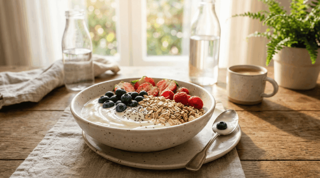 O que acontece se você comer iogurte no café da manhã todos os dias durante uma semana?