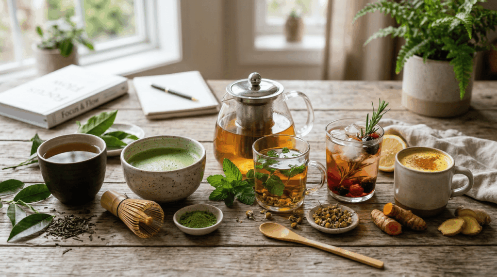 O chá que substitui o café: alternativas naturais para ter foco sem gerar picos de cortisol