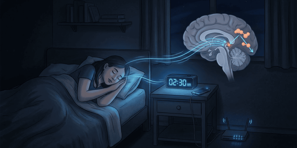 O LED do roteador no quarto pode cortar a parte mais profunda do seu sono