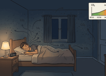 Acordar cansado mesmo após 8 horas às vezes começa com o ar que você respira