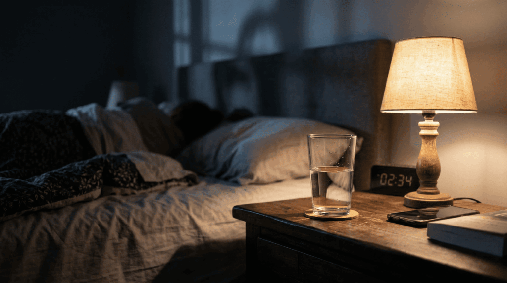 Esse truque com a água à noite costuma ajudar quem acorda para urinar