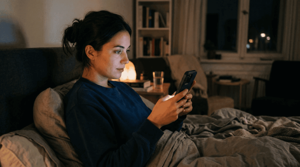 Celular no escuro à noite pode jogar contra a proteção que seus olhos tentam manter