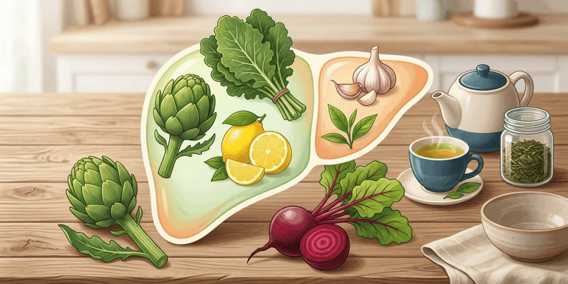 6 alimentos comuns para o cuidado diário do fígado