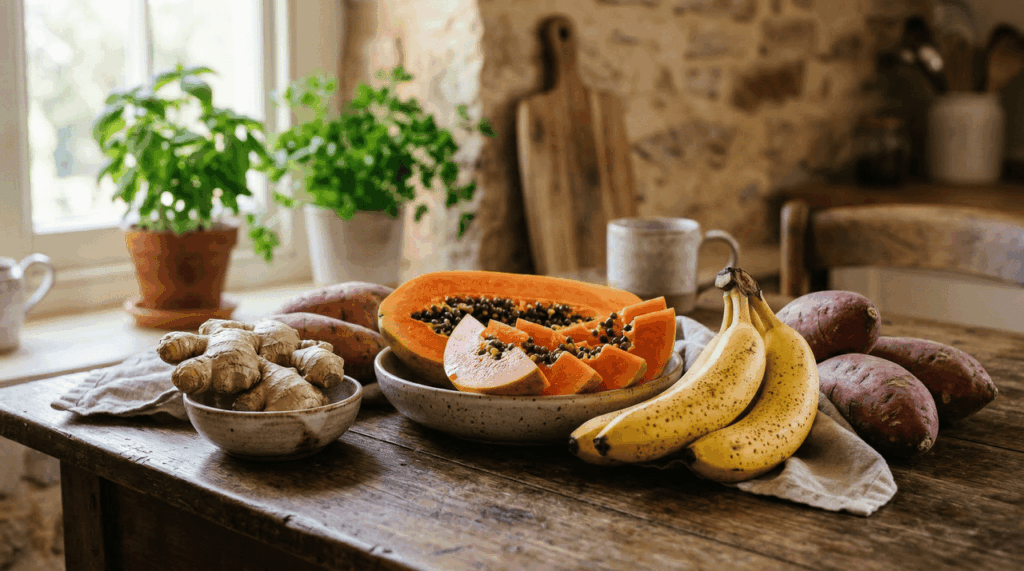 6 alimentos comuns para o cuidado diário do estômago