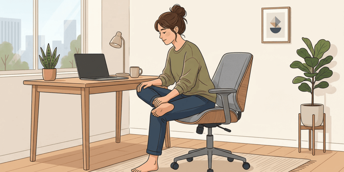 Dor na nádega no fim do expediente pode aliviar com esse alongamento simples