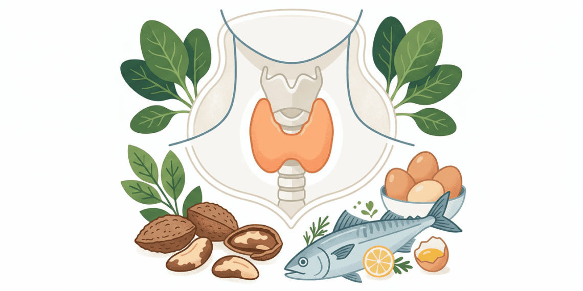 7 alimentos comuns para o cuidado diário da tireoide
