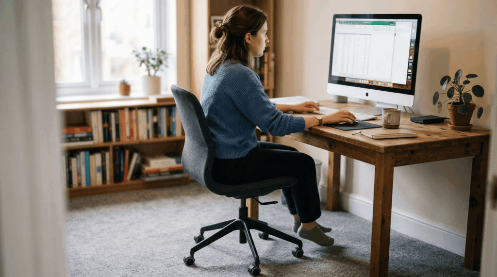 Dormência nas pernas ao trabalhar sentado pode ir além de um erro de postura