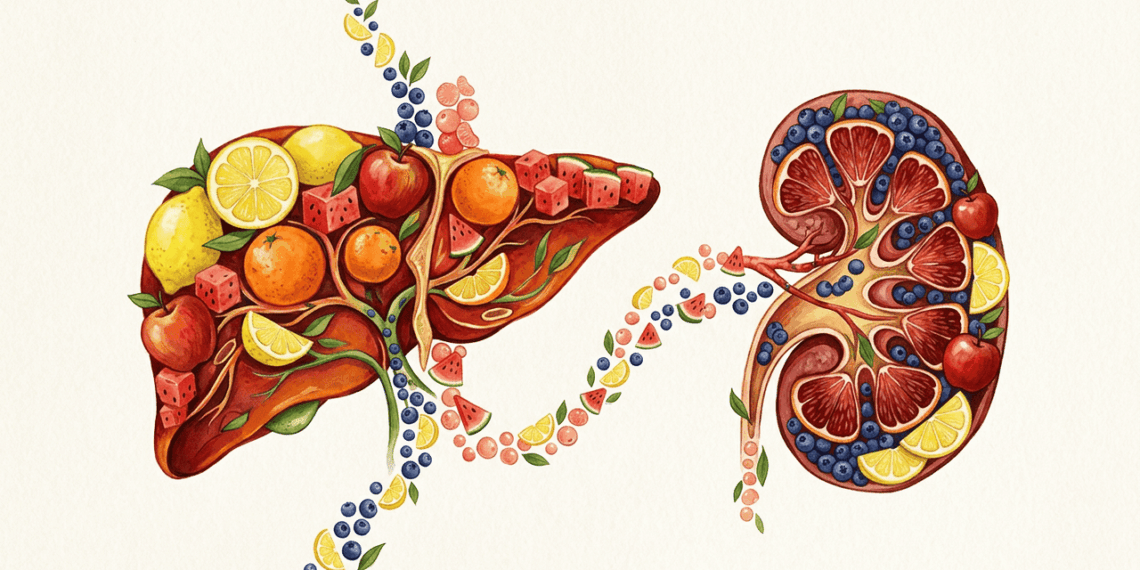 6 frutas para comer diariamente e ajudar o fígado e os rins a funcionarem melhor