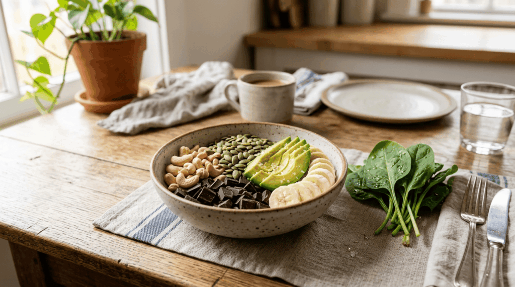 7 alimentos ricos em magnésio que ajudam a relaxar os músculos e aliviar câimbras