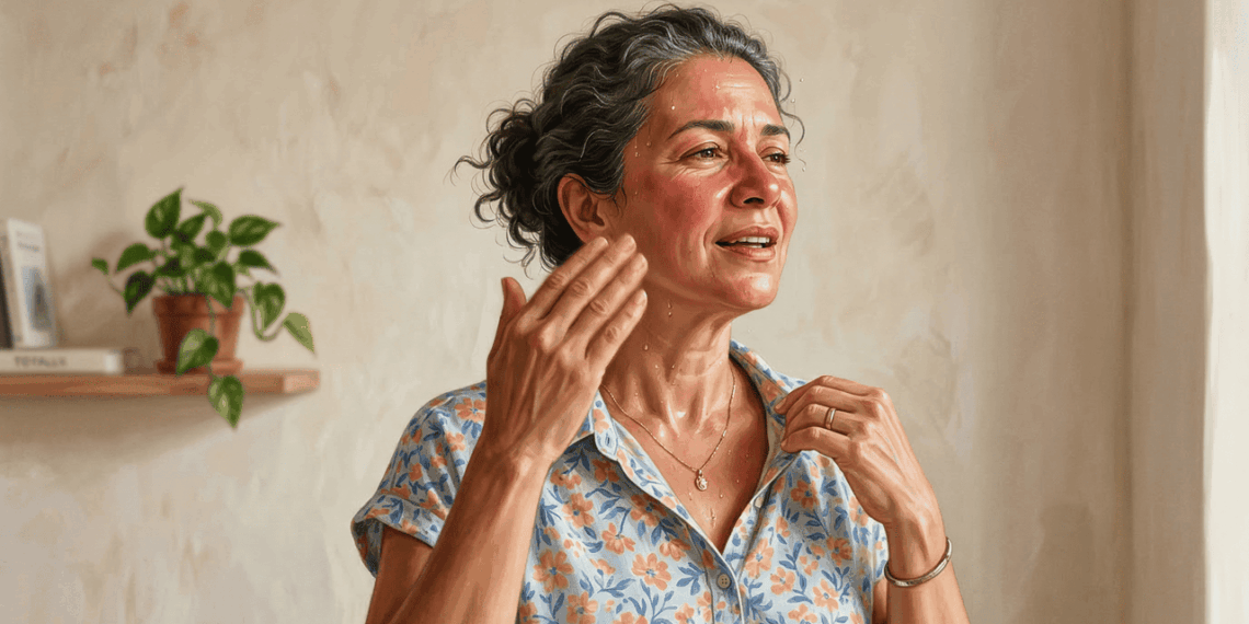 Tratamentos naturais para aliviar as ondas de calor da menopausa
