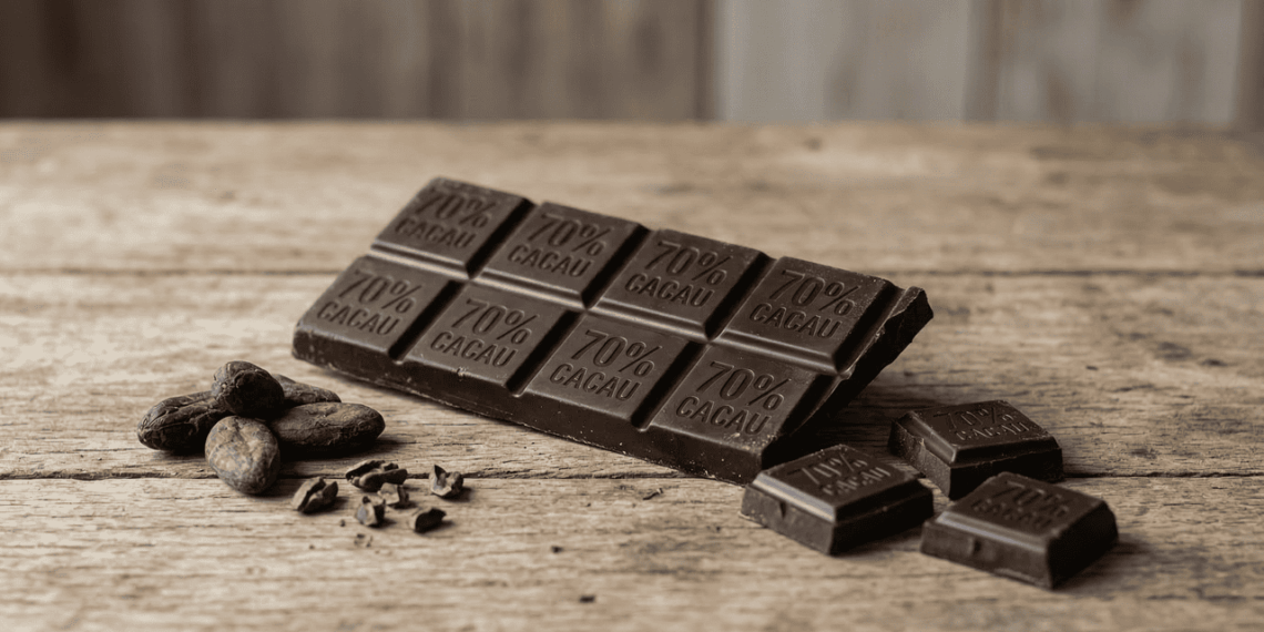 O que acontece com a sua pressão arterial quando você come chocolate amargo todos os dias?