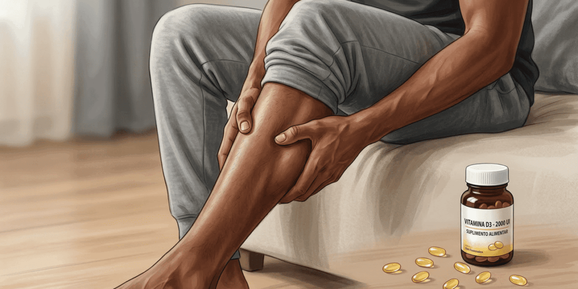 Qual vitamina está faltando em casos de dor muscular?