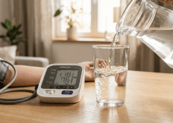 O que acontece com a sua pressão arterial quando você bebe mais água?