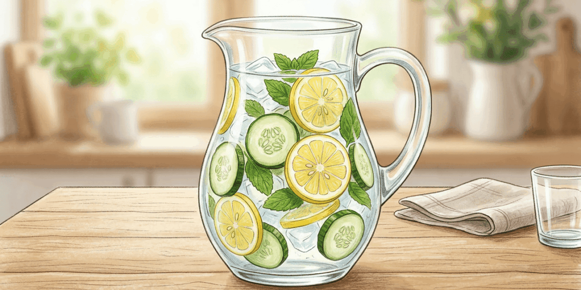 Um copo diário desta combinação ajuda a hidratar e a recuperar naturalmente a elasticidade da pele ressecada