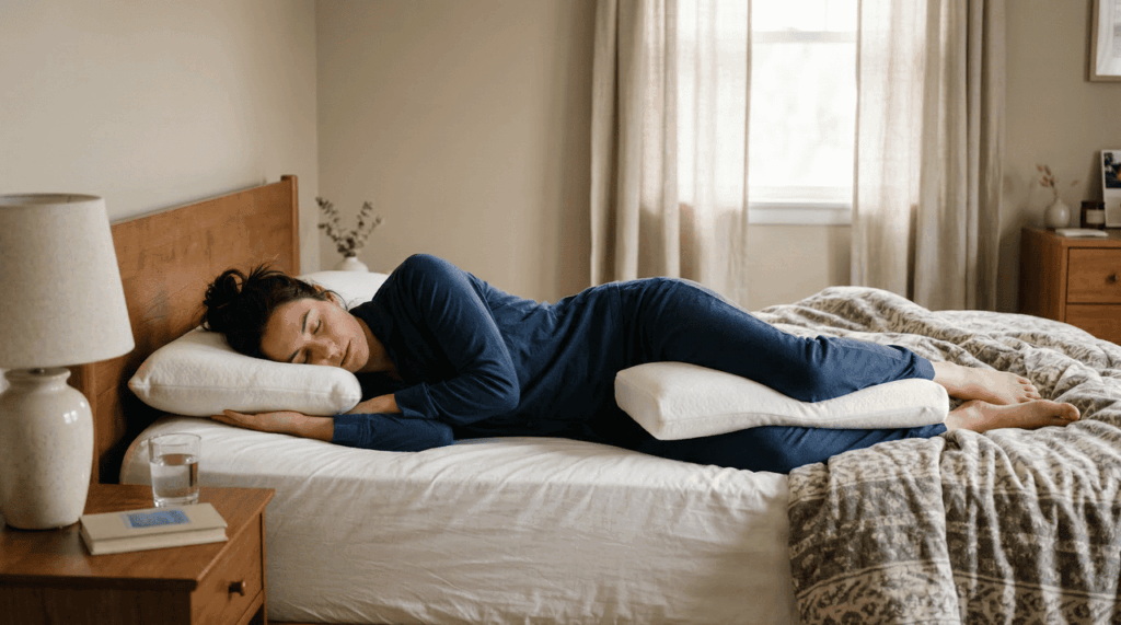 Nem todo travesseiro serve para quem dorme de lado e o corpo sente isso cedo