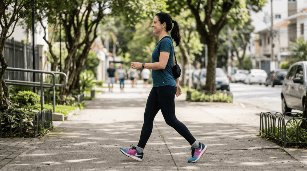 Coração mais protegido começa com uma meta simples de caminhada no dia