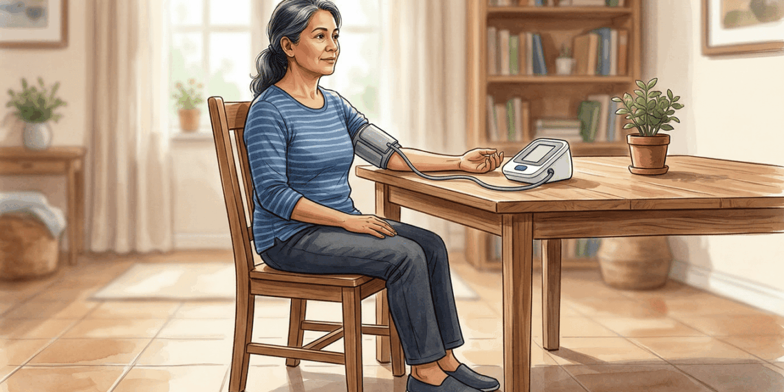 Como medir a pressão arterial em casa corretamente e por que a posição do braço é fundamental