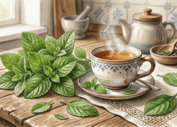 Estômago pesado e inchaço depois da refeição costumam melhorar com uma erva bem conhecida