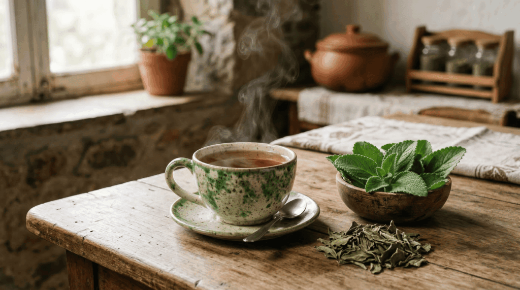 Estômago pesado e inchaço depois da refeição costumam melhorar com uma erva bem conhecida