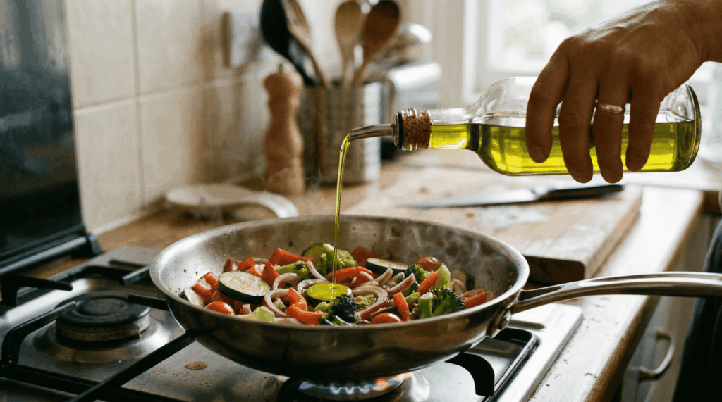 Azeite extra virgem no fogo perde as propriedades? Como usar o óleo certo no preparo do seu almoço sem gerar toxinas
