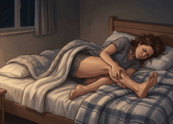 Panturrilha travando à noite pode ter relação com um detalhe do cobertor