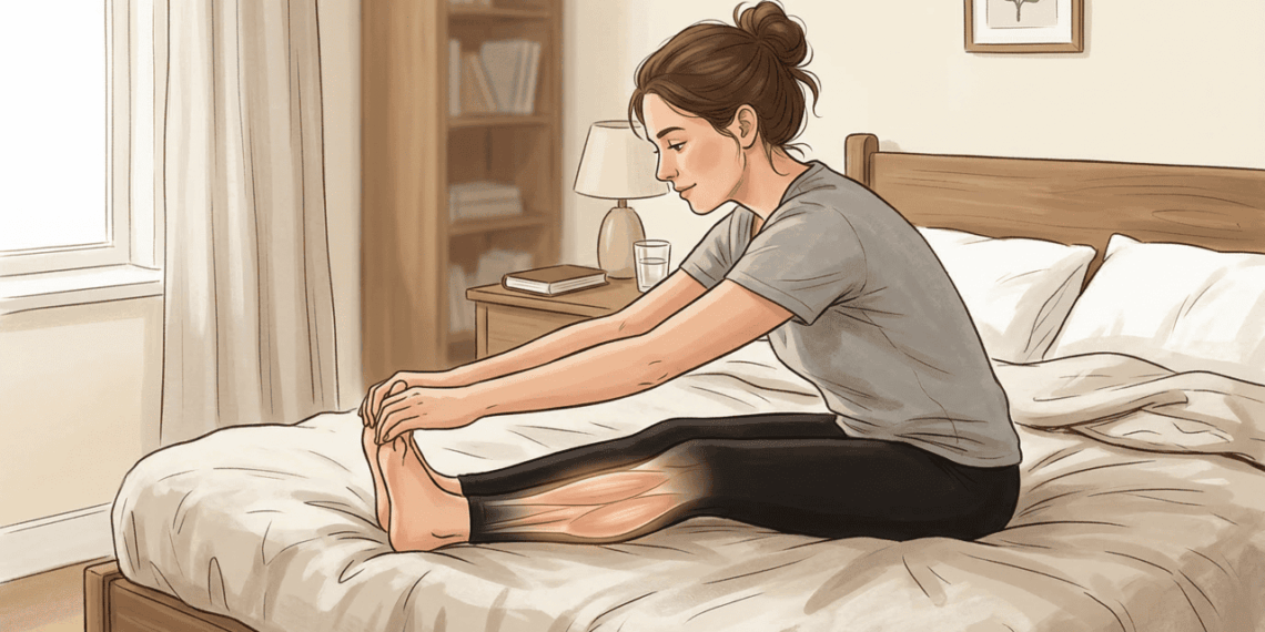 Cãibra na madrugada pode perder força com um ritual simples na cama