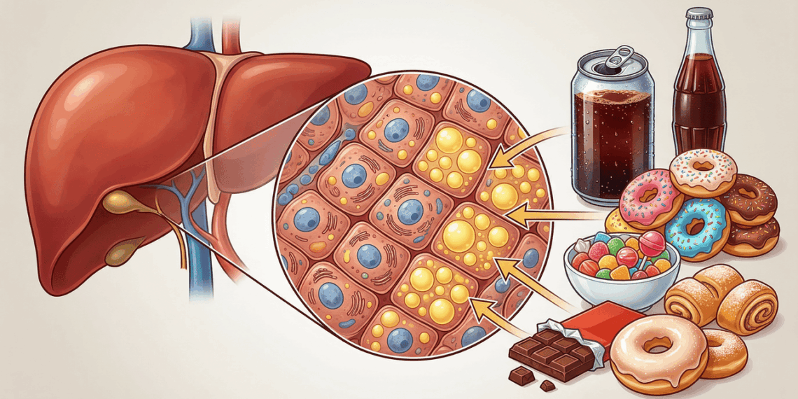 O que acontece com o seu fígado quando você para de comer açúcar?