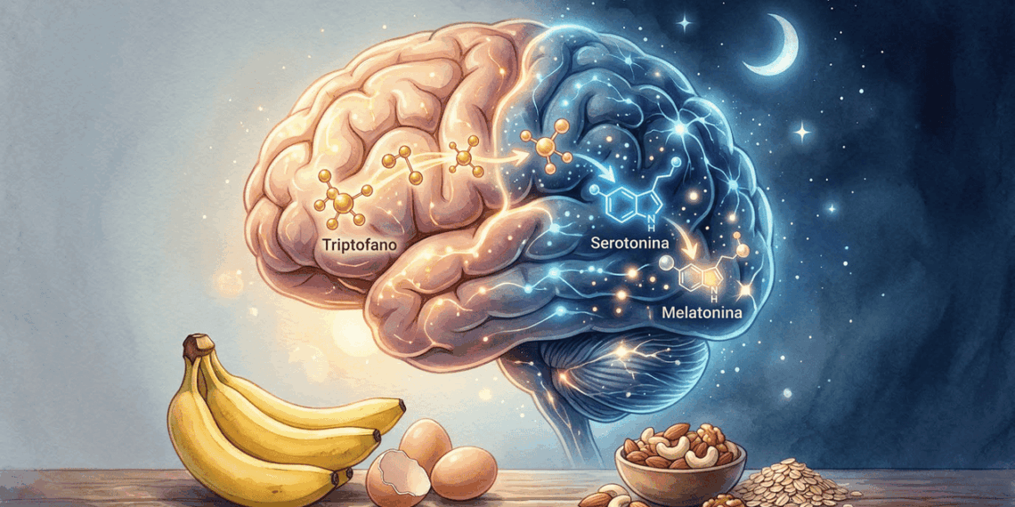 Uma substância que relaxa e ajuda a adormecer, de preferência à noite