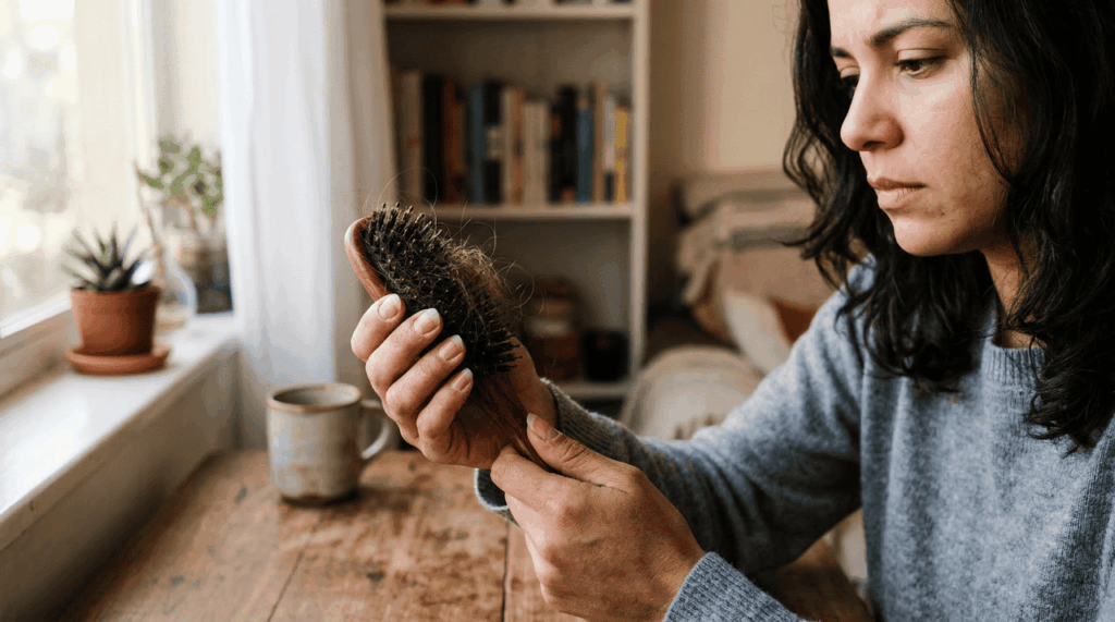 Unhas fracas e cabelo caindo no banho podem ser um alerta da tireoide