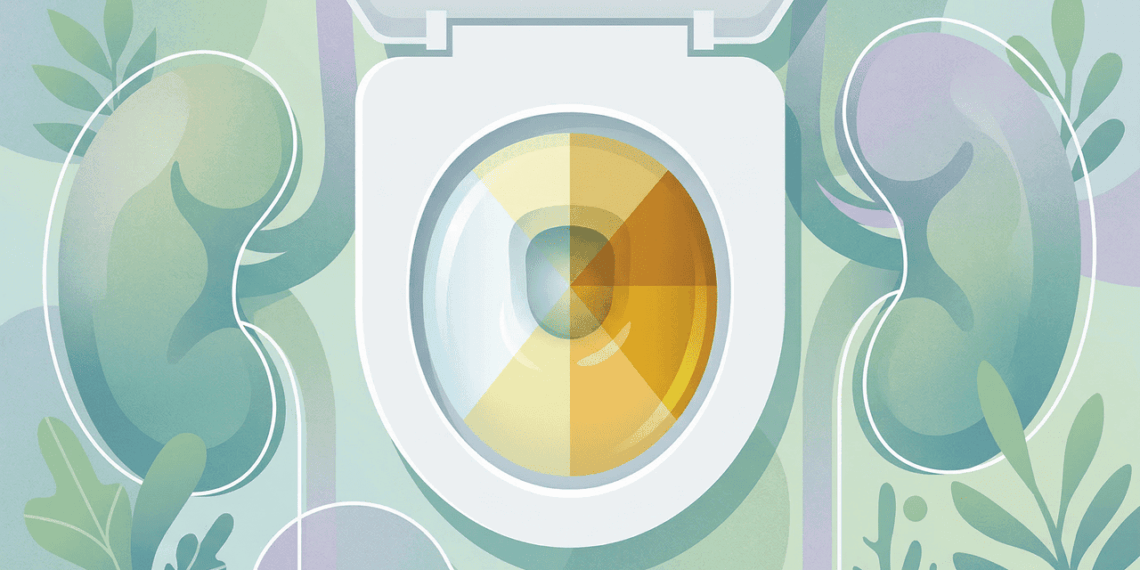 Rins costumam falhar em silêncio e a cor da urina pode entregar isso cedo