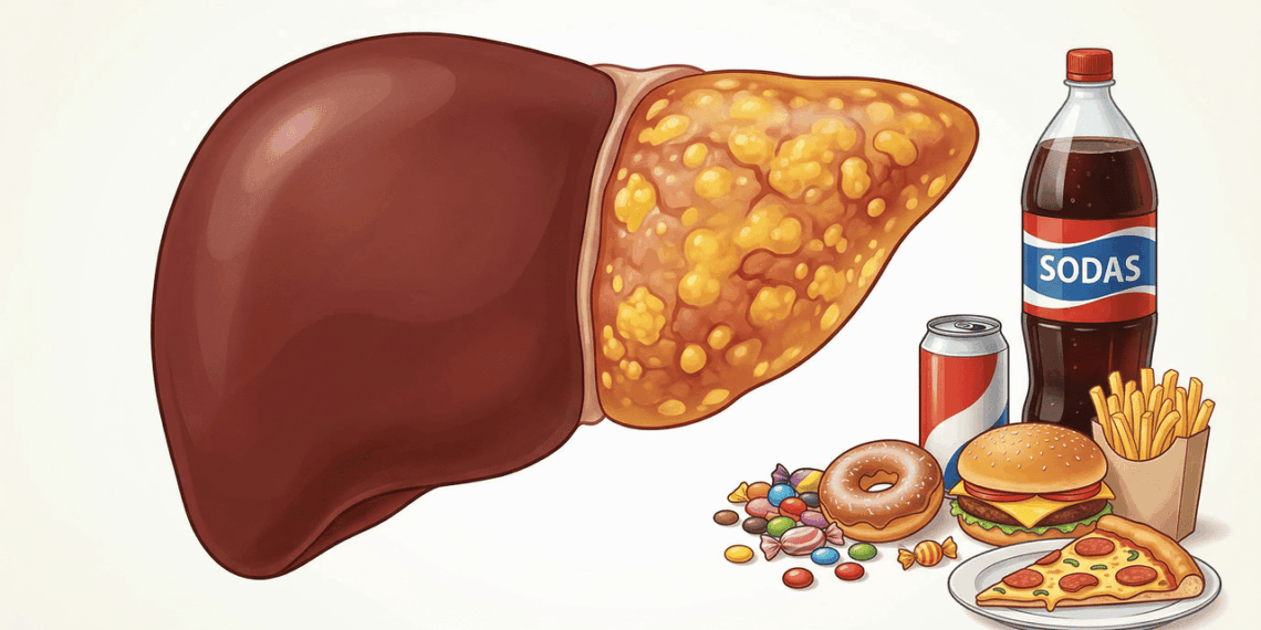 Para prevenir a gordura no fígado, é necessário limitar o consumo dos seguintes 5 tipos de produtos
