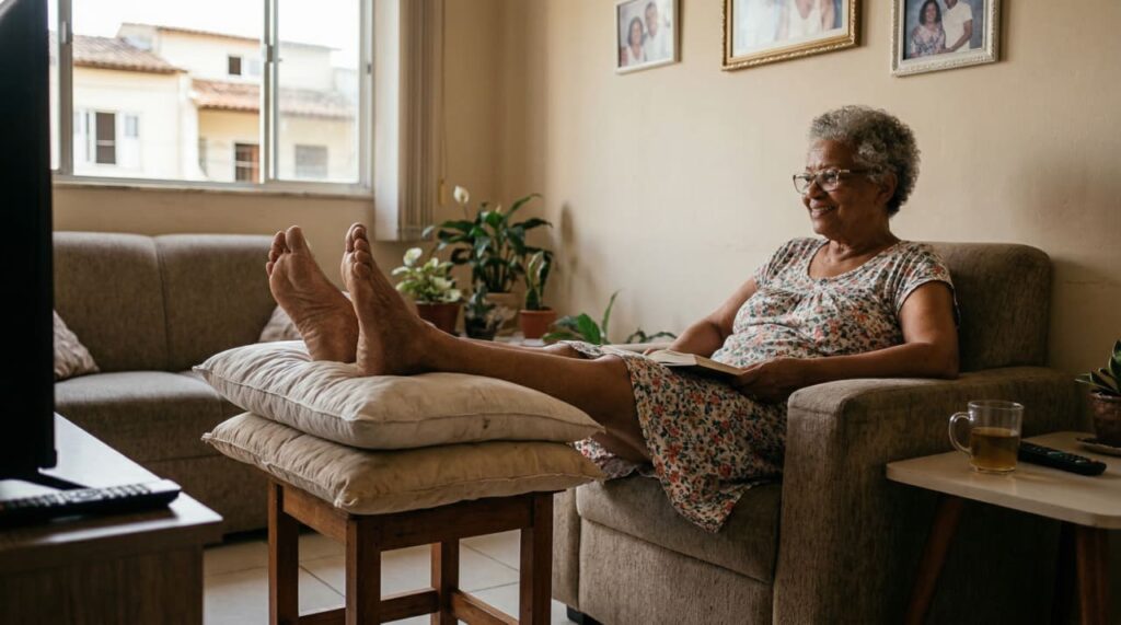 Pernas pesadas no fim do expediente pedem mudanças simples que ajudam de verdade