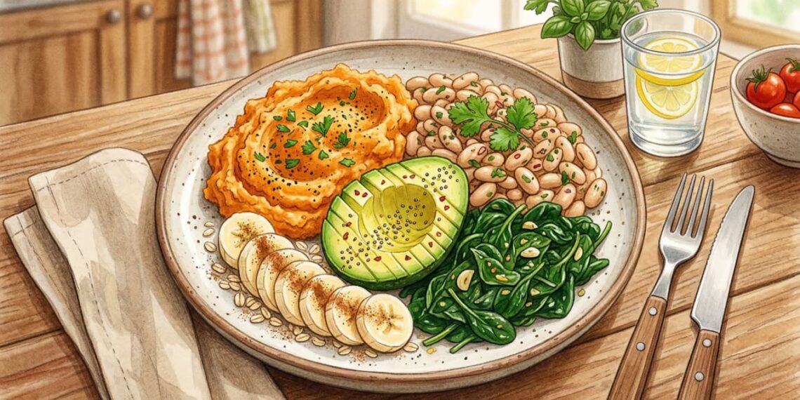 Alimentos com maior teor de potássio que ajudam a baixar a pressão arterial e a dormir melhor