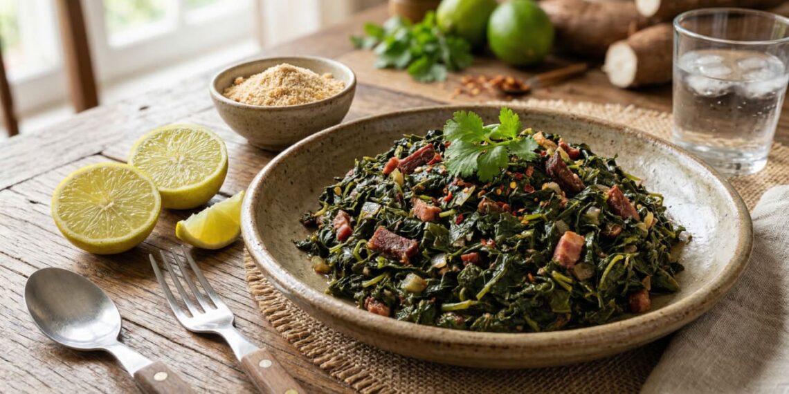 Qual é a folha rica em ferro que combate a anemia, mas que raramente é consumida?